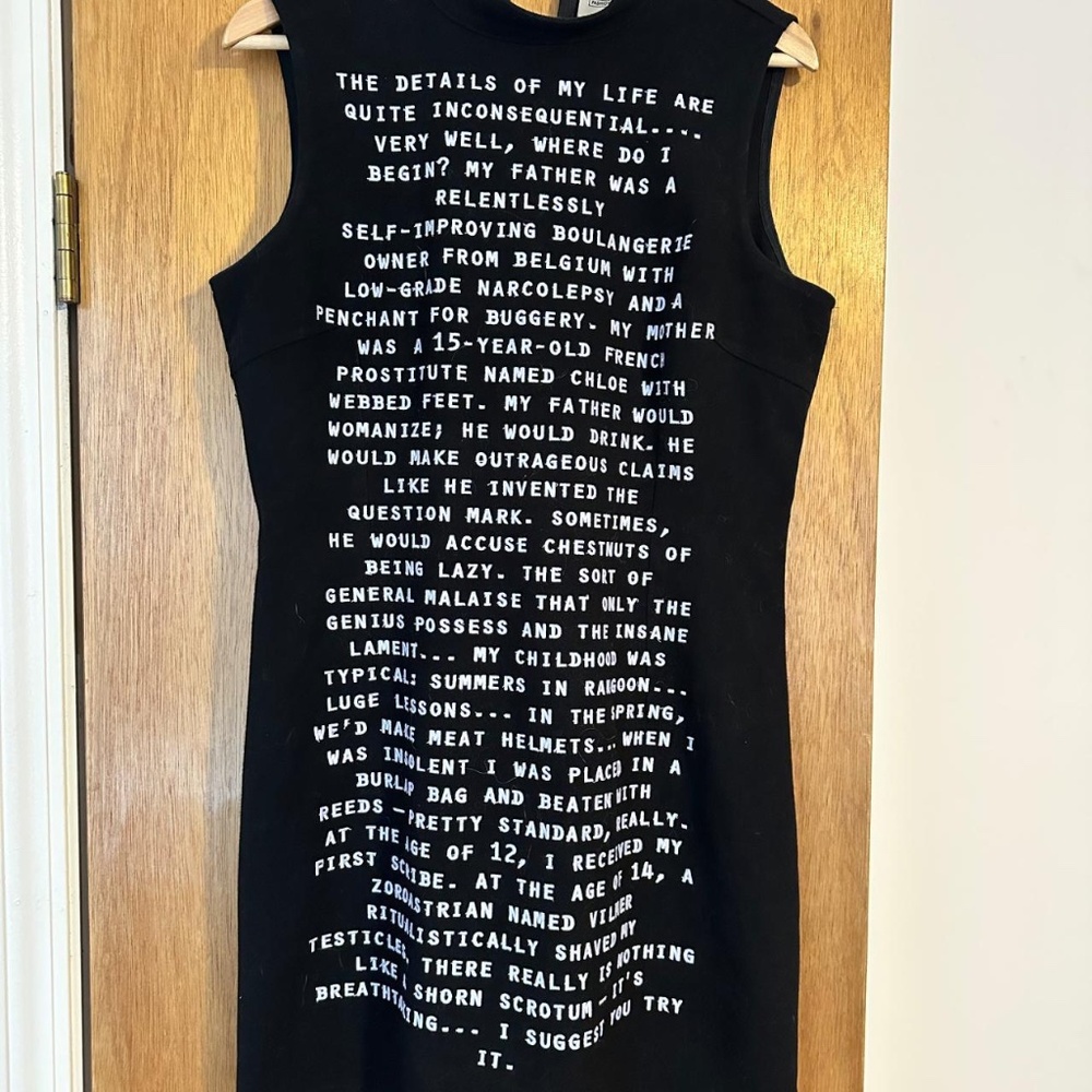 Fashion Brand Company Dr. Evil Mock Neck Dress, Size L